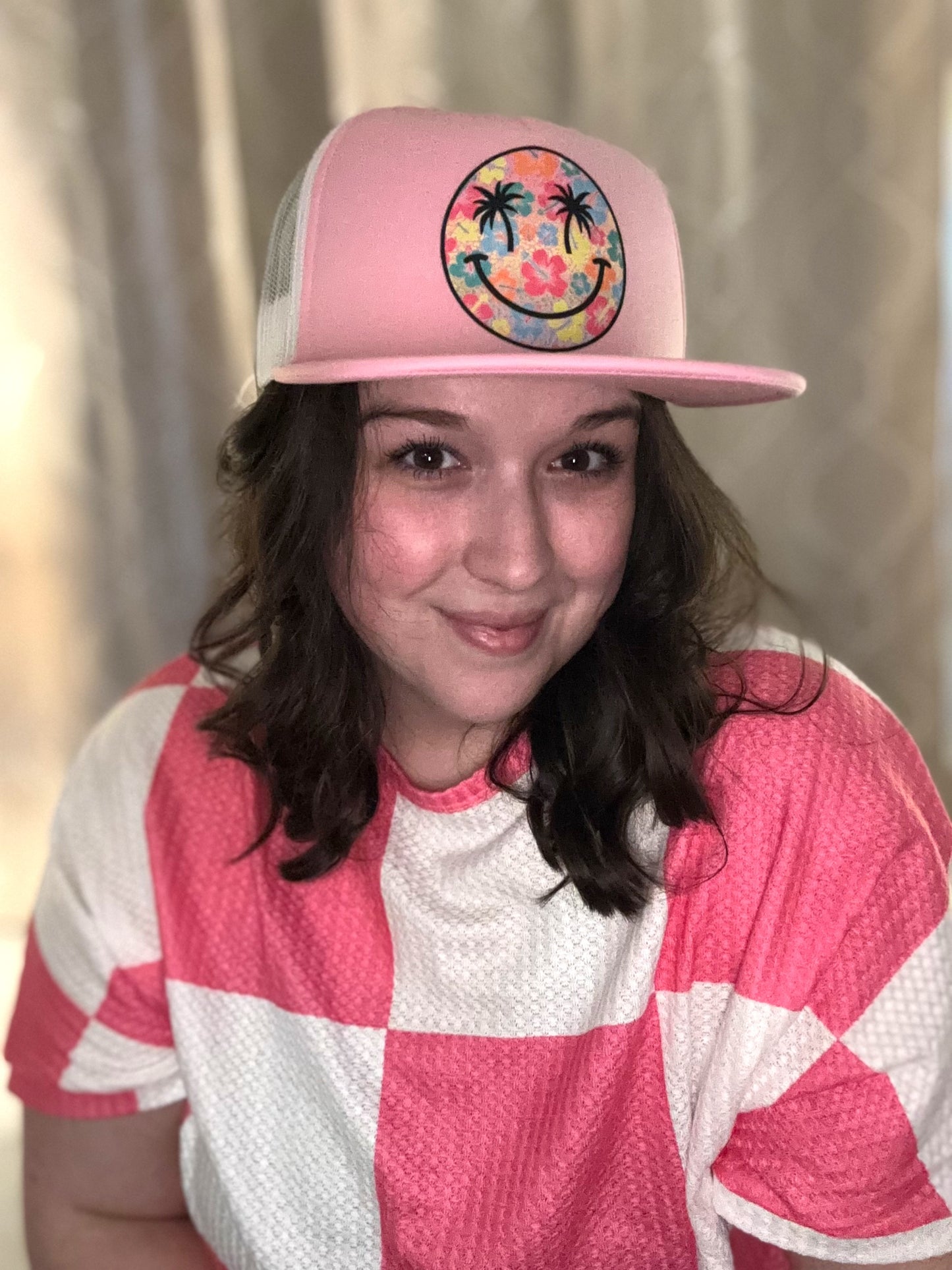 Smiley Palm Foam Trucker Hat