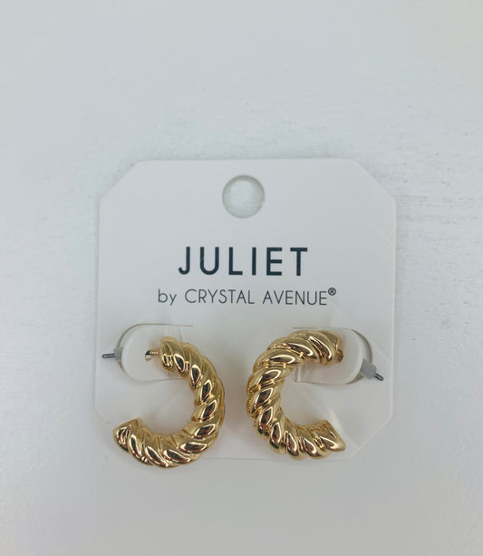 A Girl's Best Friend Golden Hoops