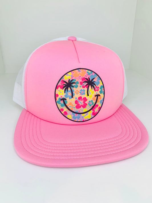 Smiley Palm Foam Trucker Hat